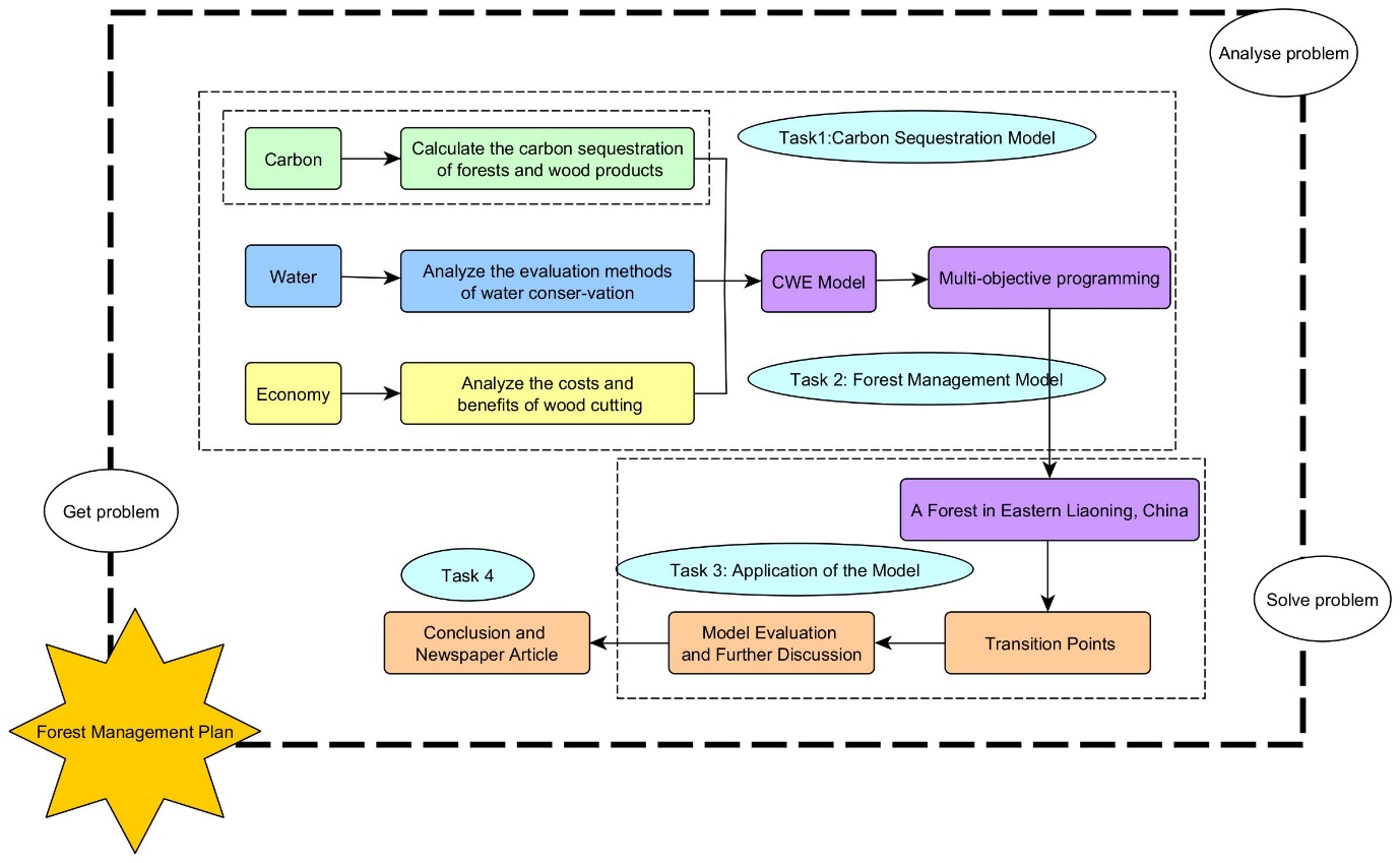 CWE model and solution framework for the 2022 MCM/ICM forest-management project